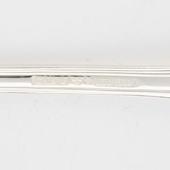 Bestickservis, 101 delar, silver, "Olga", övervägande GAB, Eskilstuna, bl.a. 1974.