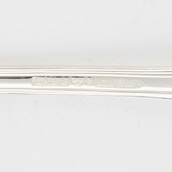 An 101-piece silver cutlery, model 'Olga', predominantly GAB, Eskilstuna, including pieces from 1974.