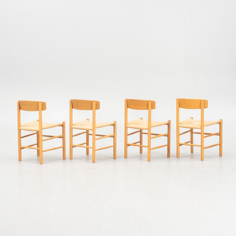 Børge Mogensen, a set of four model 'J39' chairs, Denmark, second half of the 20th Century.