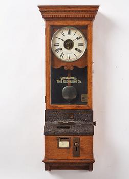 Stämpelur, International Time Recording Co.,  Binghampton New York, omkring 1900.