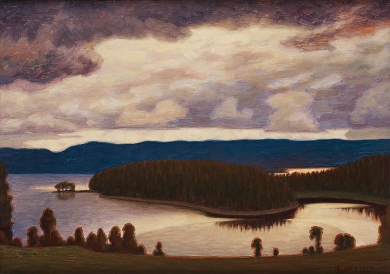 Hilding Werner, Landscape, Glafsfjorden.