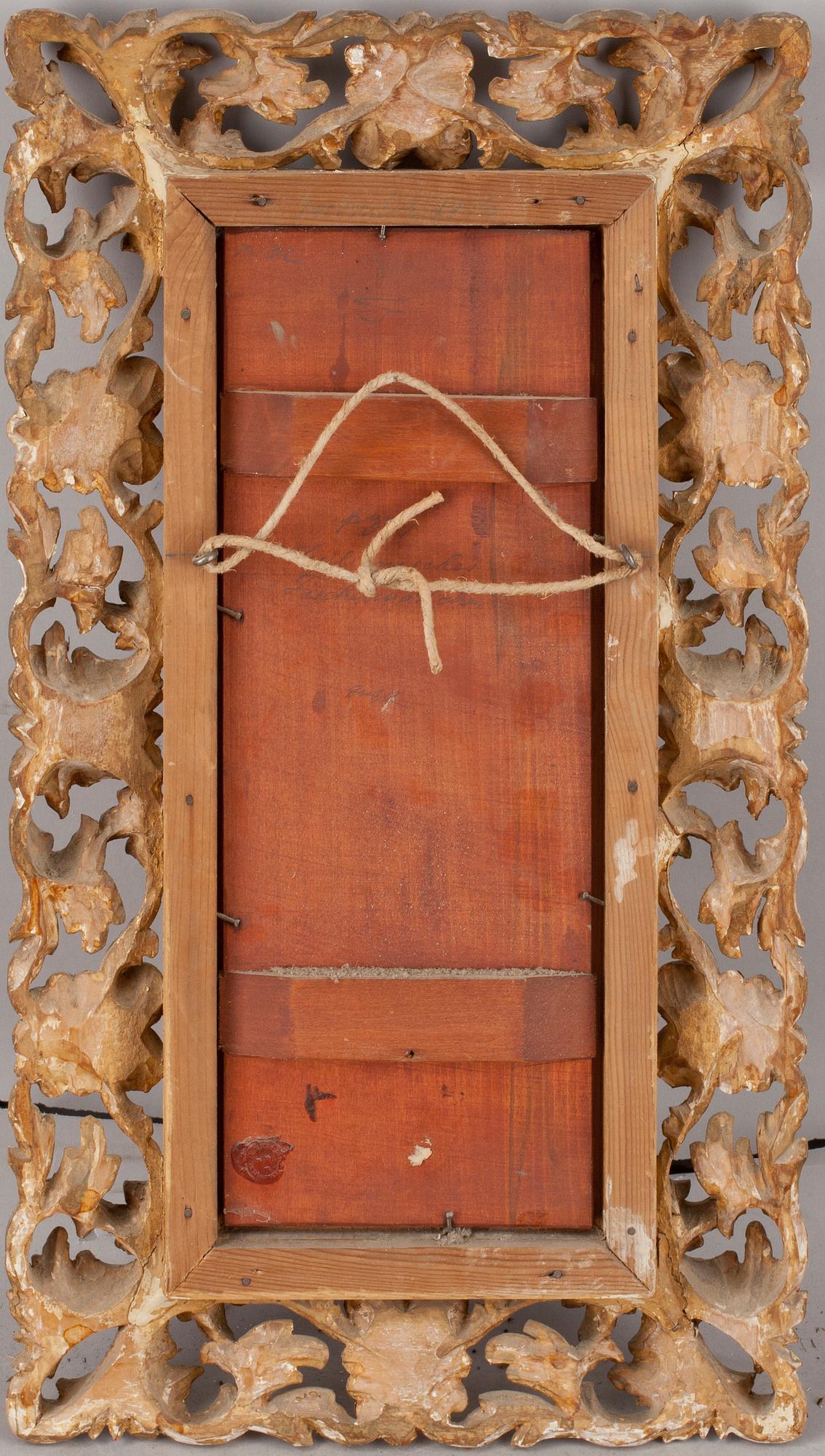 OKÄND KONSTNÄR, oljor på pannå, ett par, sign L Ferstel. Omkring 1800/1900.