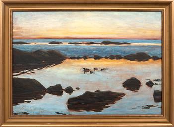William Gislander, oil on canvas, signed and dated 1920.