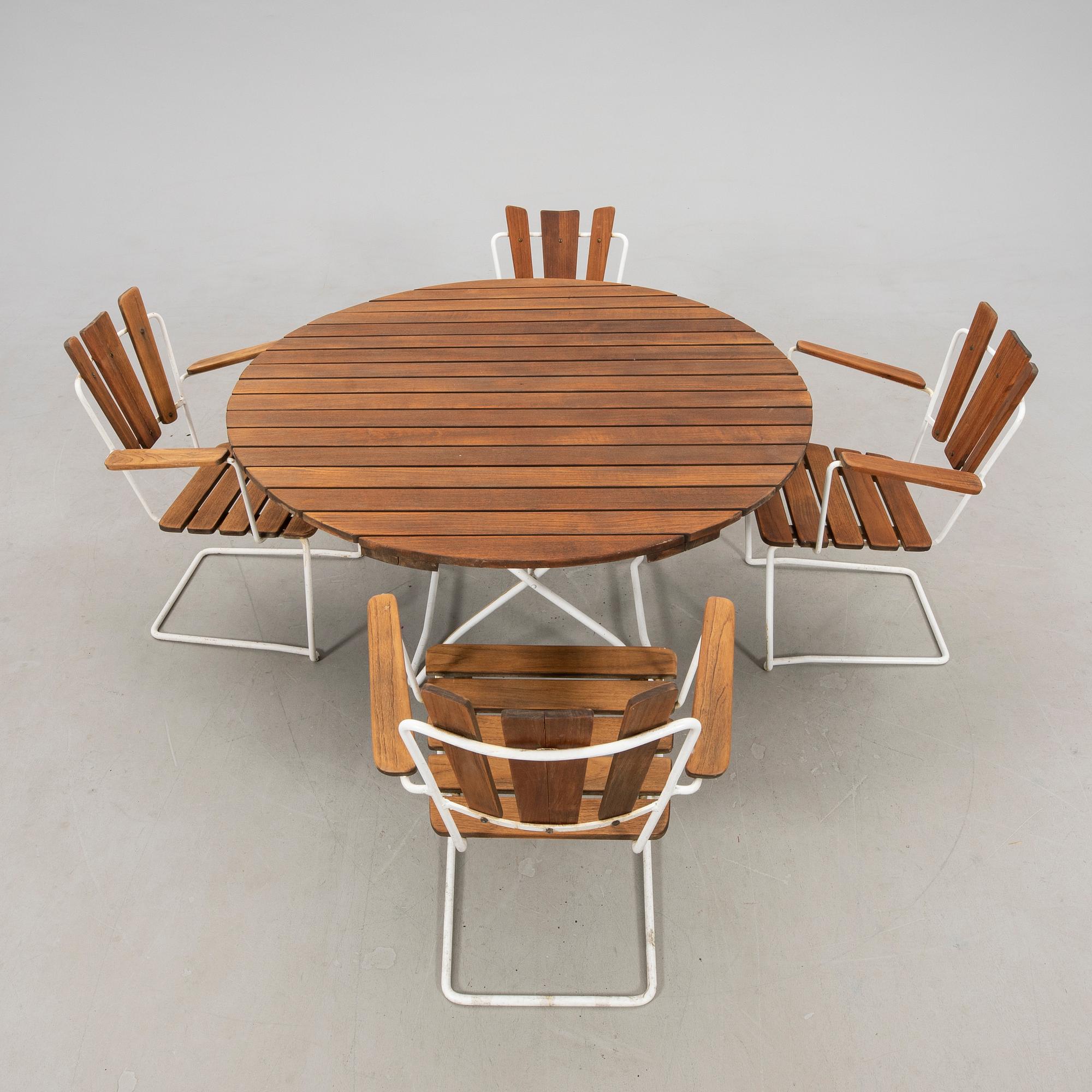 Garden Furniture 5 pcs Mid-20th Century.