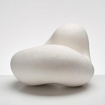 Eva Hild, a white stoneware sculpture, "Bumling" series, Sweden 1999.