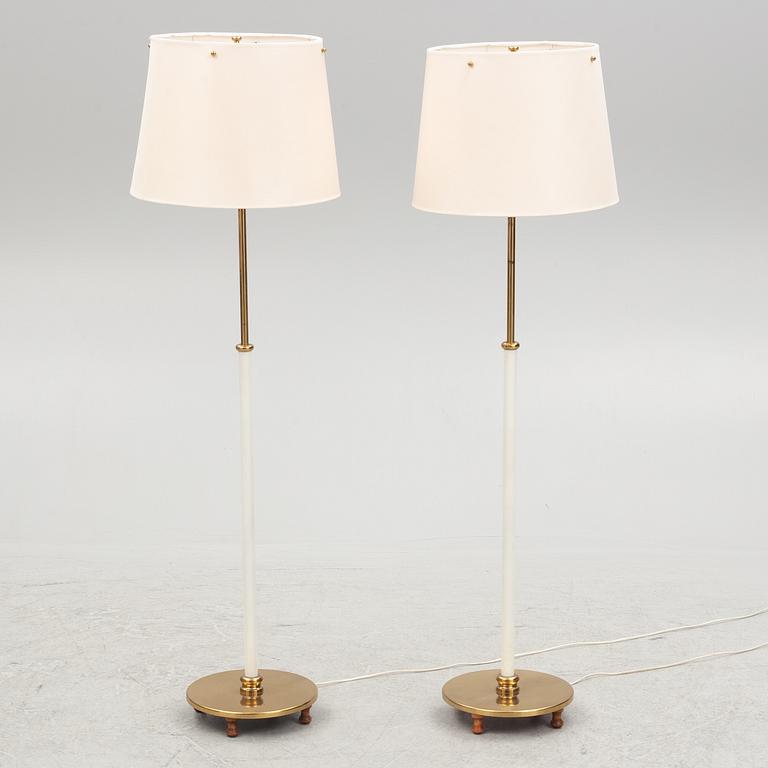 Josef Frank, floor lamps, a pair, model 2564, Svenskt Tenn.