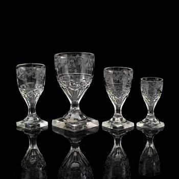 15 19th Century glasses.