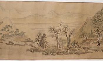 Yun Shouping (Nantian), attributed to, A Chinese scroll painting, attributed to Yun Shouping,  惲壽平; 1633 – 1690).