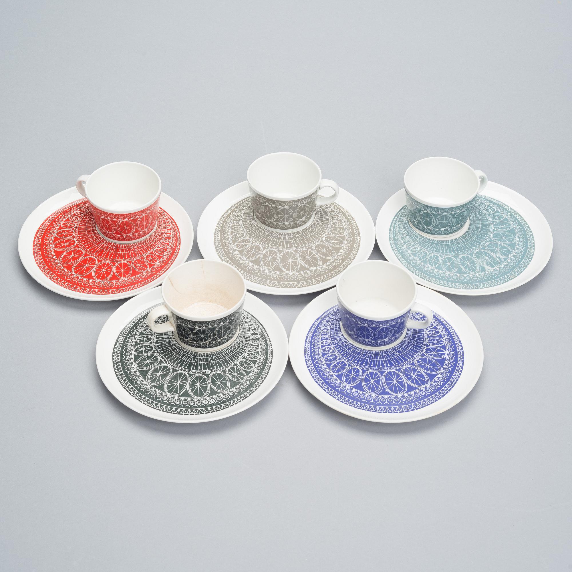 ASTIASTON OSIA, 10 kpl, "Pikapala-astiat", Arabia 1961-65.