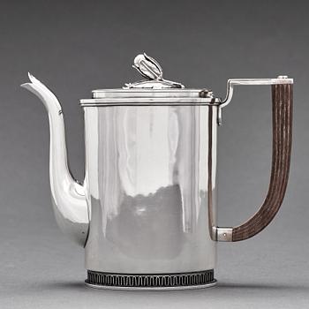 Carl Fredrik Carlman, a 3 pieces coffee service, Stockholm 1967.