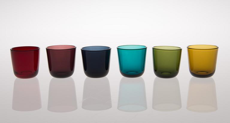 KAJ FRANCK, GLAS, 12 st, modell 5023, Nuutajärvi Notsjö, 1953-68.