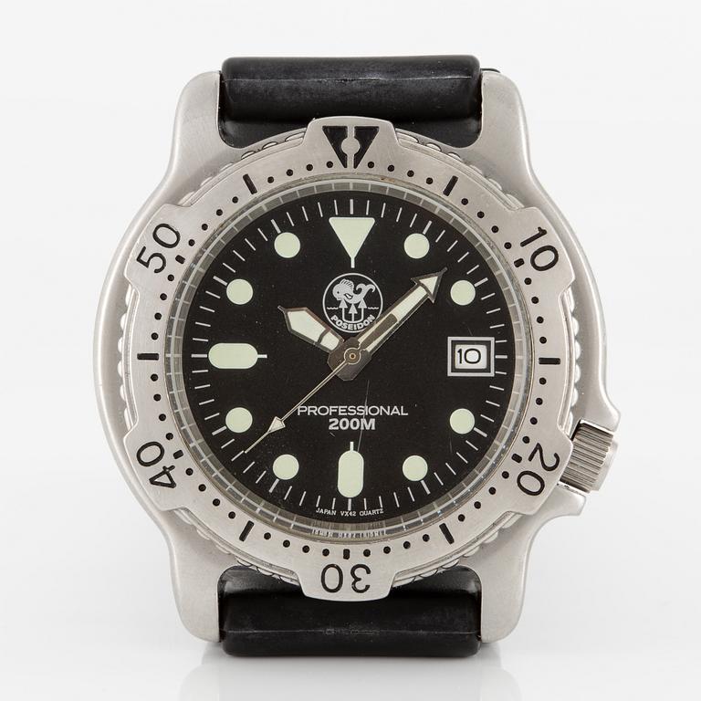 Poseidon, "Tre Kronor", wristwatch, 42 mm.
