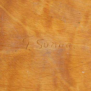 Thore Sunna, a birch box, signed.