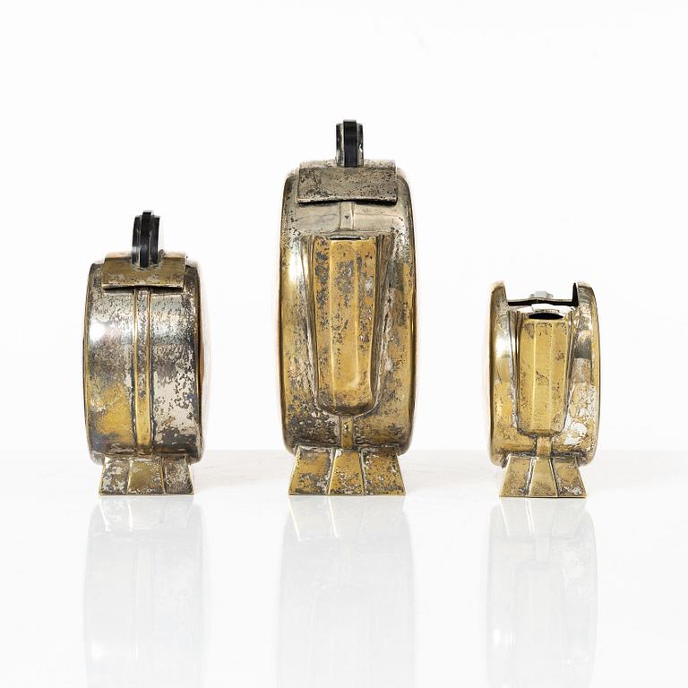Christian Fjerdingstad, a three-piece Art Deco tea service, Christofle, France, first half of the 20th century.