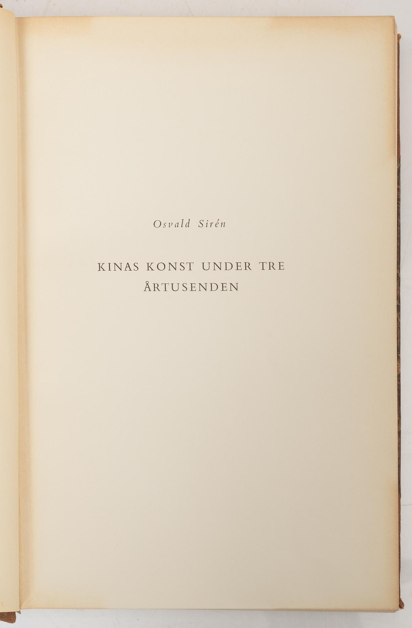 Osvald Sirén, "Chinese Art over Three Millennia", vol I-II, Stockholm 1942 and 1943.