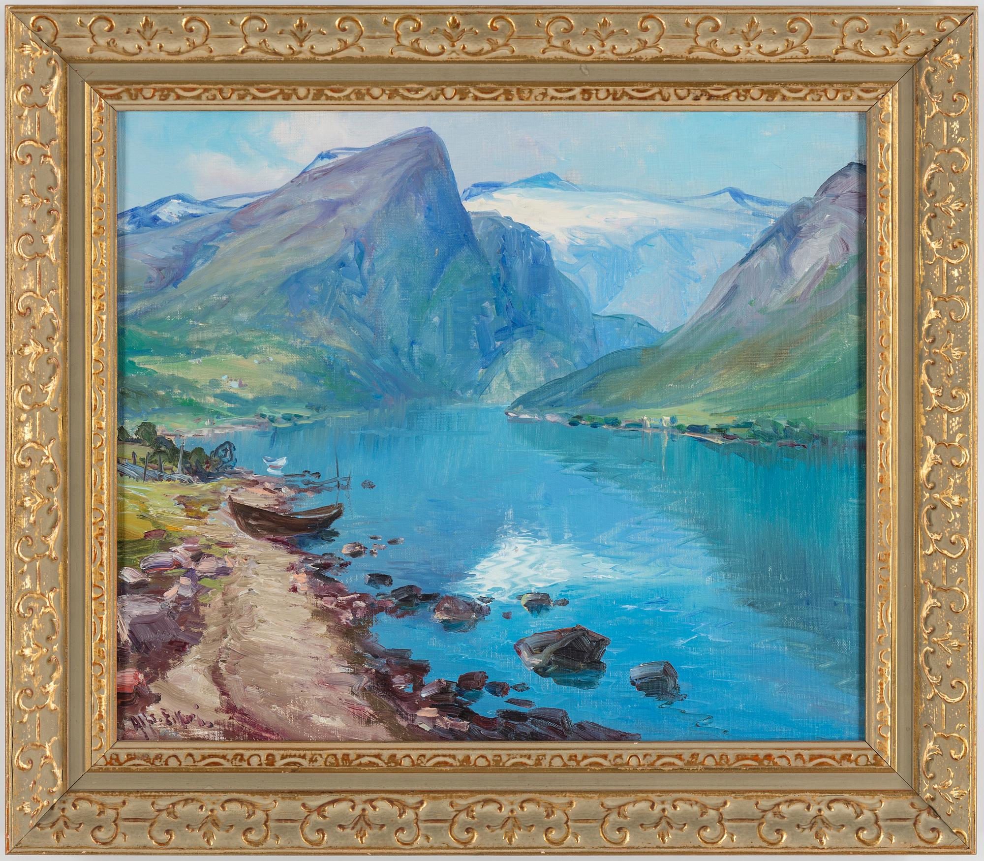 ALFRED EIKRI, oil on canvas, signed.