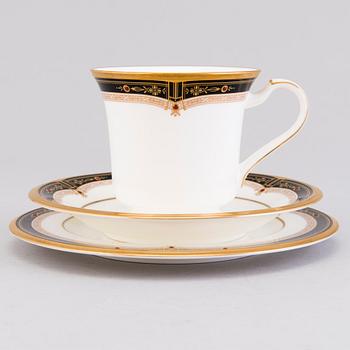 A Japanese 84-pcs Noritake porcelain coffee set and dinnerware from the end of the 20th Century.