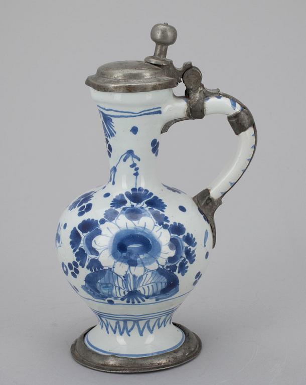 KANNA, fajans, möjligen Delft, Holland 1700-tal.