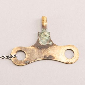 A late Empire mid 19th century veneered table clock.