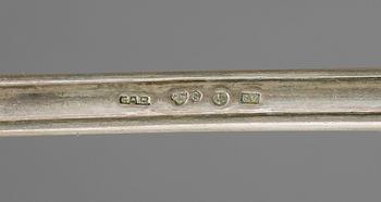 BESTICKSUPPSÄTTNING, 62 delar. Silver. Bl a GAB Stockholm 1925. Tot ca 2760 g.