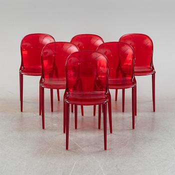 Patrick Jouin, six 'Thalya' chairs, Kartell, Italy.