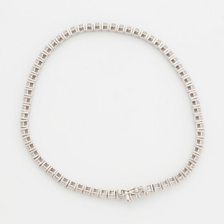 Brilliant-cut diamond bracelet, with certificate HRD.