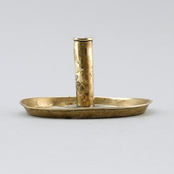 LJUSPLÅT, mässing, 1800-tal.