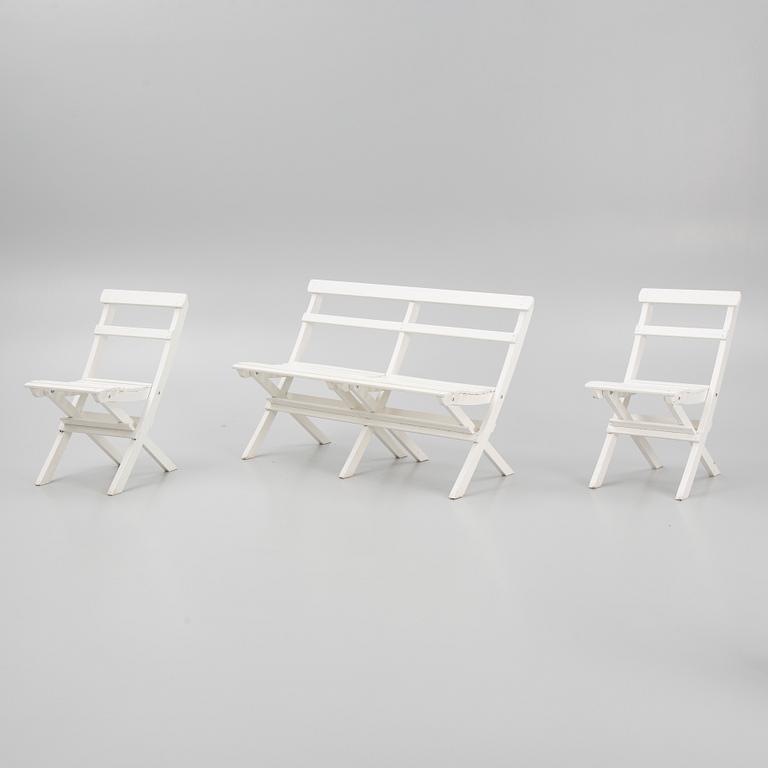 Trädgårdsgrupp, 4 delar, "Torpet", Hillerstorp.