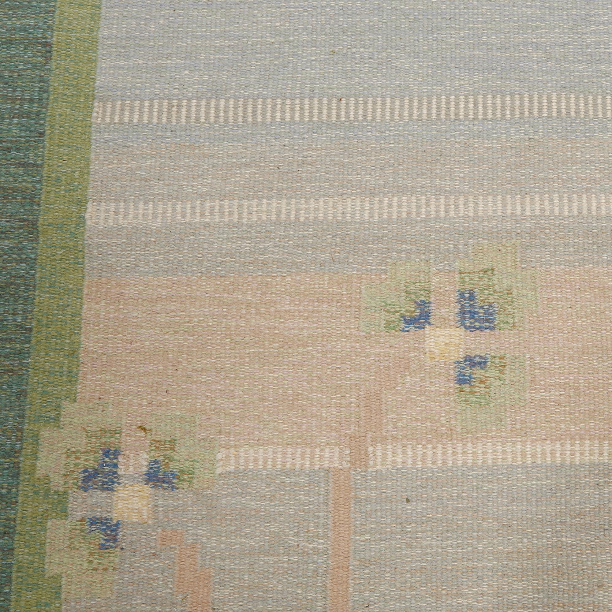 MATTA, rölakan, Anna Johanna Ångström, signerad Å, 1900-talets andra hälft, 285x195 cm.