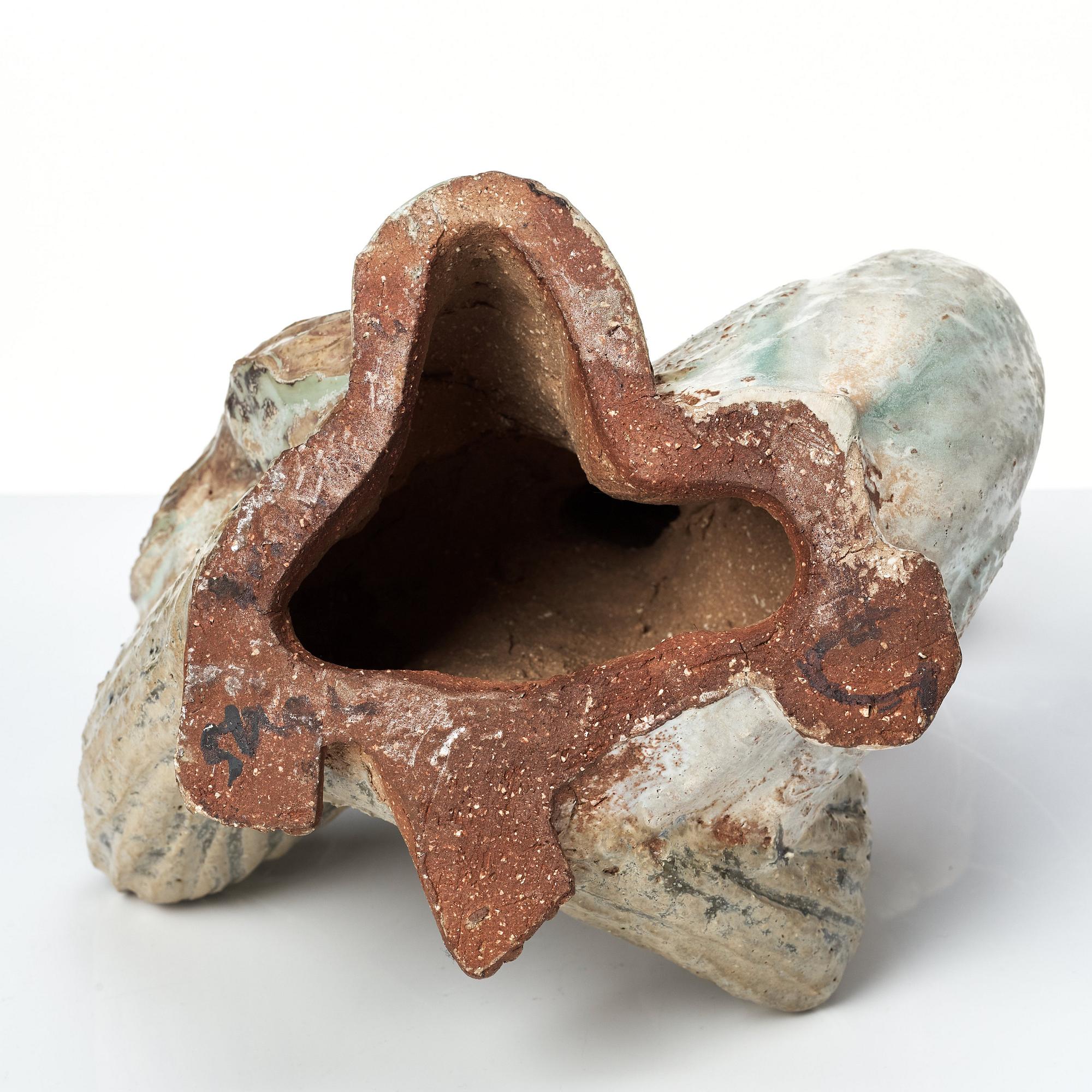 Stig Lindberg, skulptur, "Leda och Svanen", Gustavsbergs studio 1940-tal.