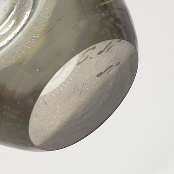 Gunnel Nyman, Glass vase, signed with an acid pen G. Nyman Notsjö 194...
