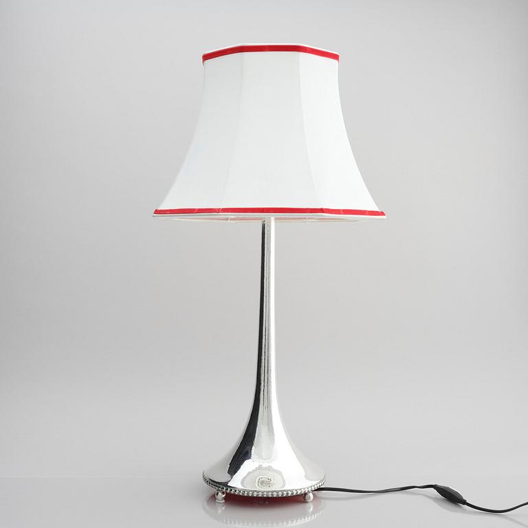 Karl Anderson, a silver table lamp, Stockholm 1917.