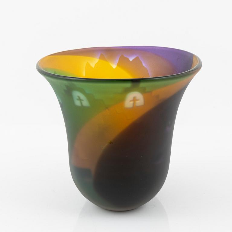 Bertil Vallien, a unique glass bowl, Kosta Boda.