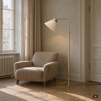 Josef Frank, golvlampa, modell G 1842, Firma Svenskt Tenn.