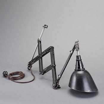 VÄGGLAMPA, Modell 11, Curt Fischer, Midgard, Bauhaus, 1920-tal.