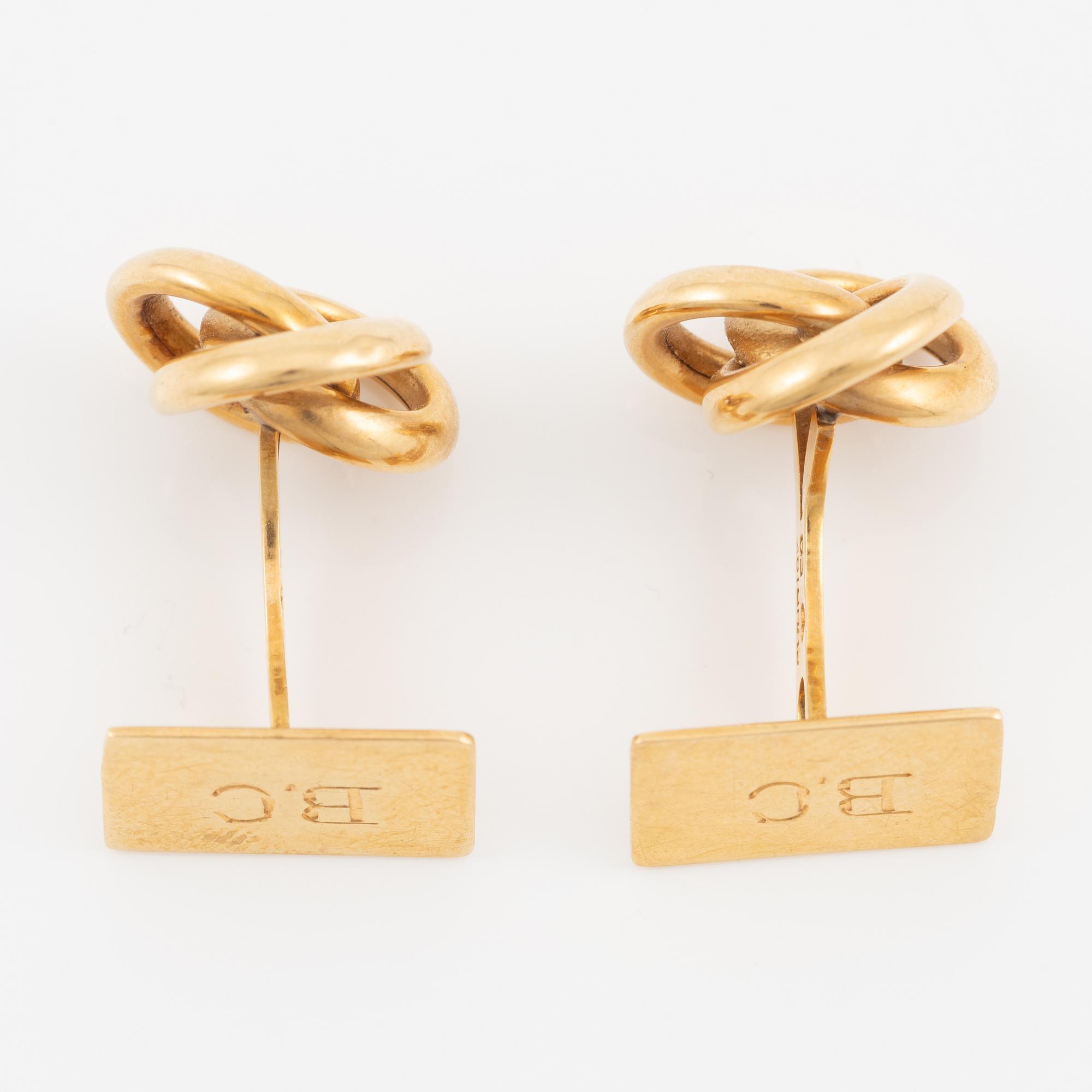 Cufflinks, 18K gold.