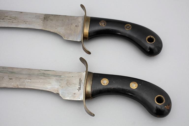 FASKINKNIVAR, 2 st, Sverige, m/1848.