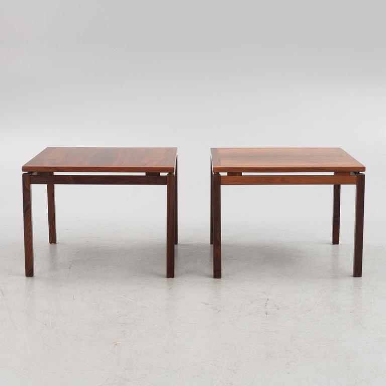 A pair of rosewood end tables, Gemla, 1960's.