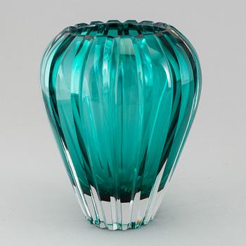 GUNNAR CYRÉN, vase, glass, Orrefors, signed.
