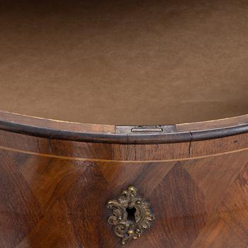 A Rococo chest of drawers, 18th century.