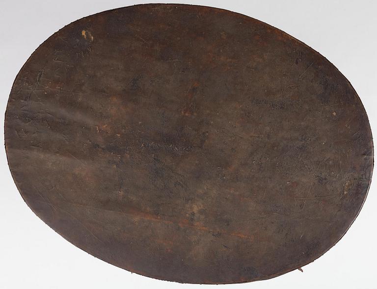 A Swedish leather-clad baroque table, late 17th century / circa 1700.