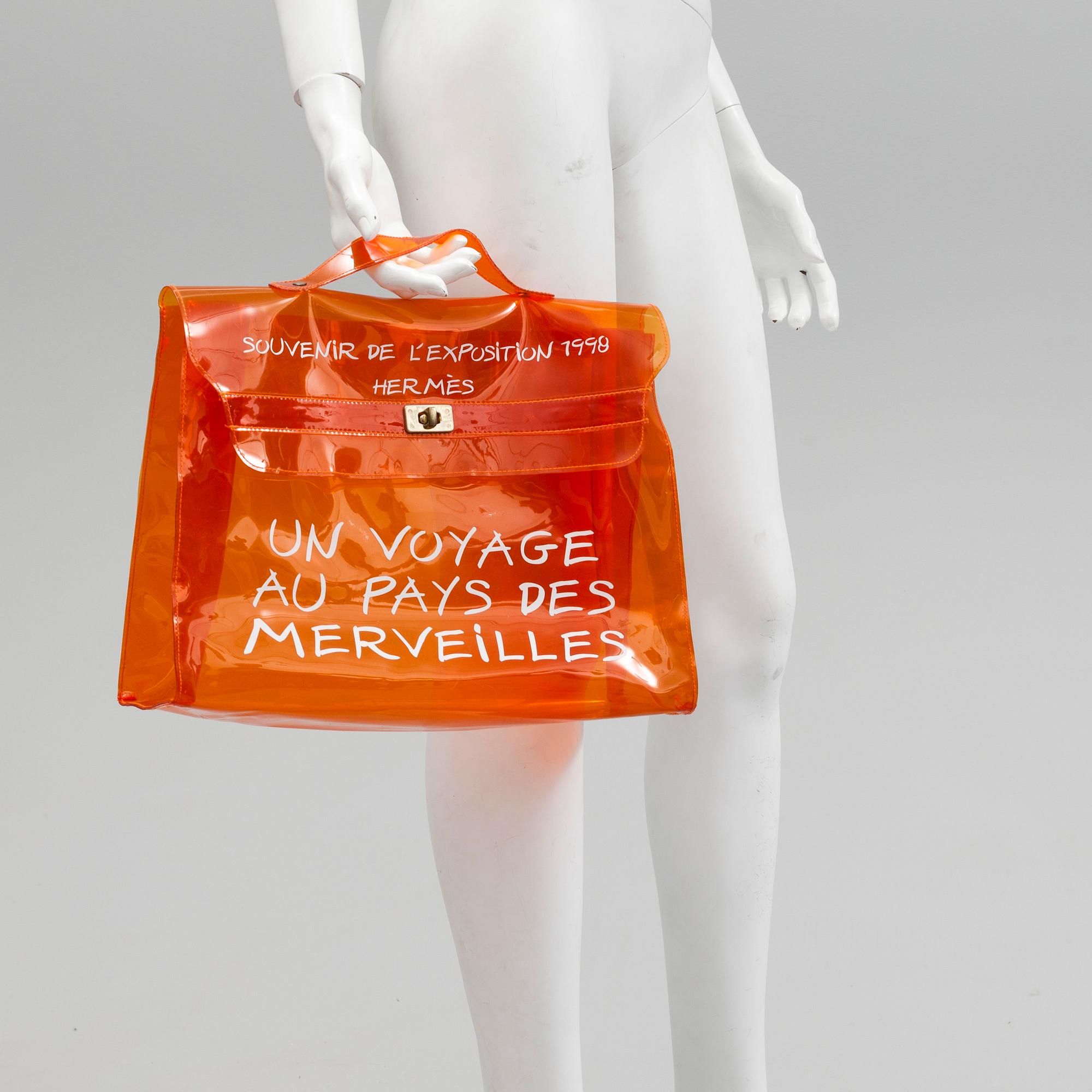 HERMÈS, a 'Plastic Kelly' handbag.