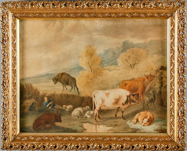 OKÄND KONSTNÄR, akvarell, sannolikt England, 1800-tal.