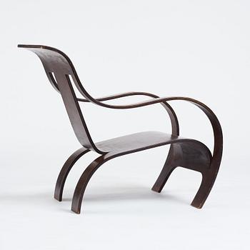 Gerald Summers, an easy chair, probably executed on license in Sweden for Makers of Simple Furniture, 1930-40's.