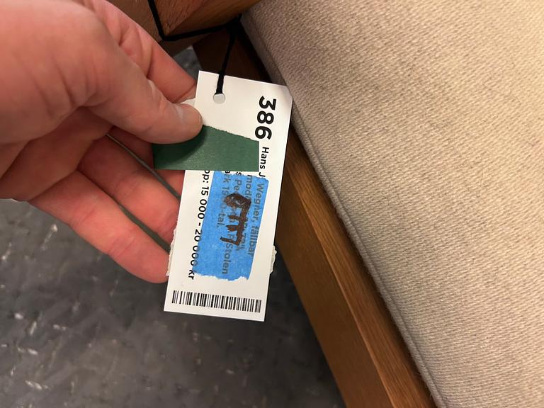 Hans J. Wegner, Folding armchair, model "AP-72", Anders Pedersen AP Stolen Denmark 1960s.