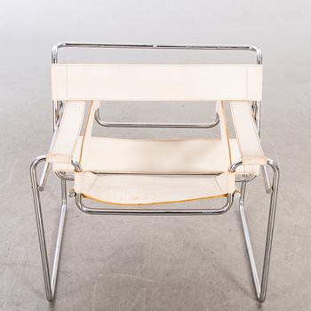 MARCEL BREUER, fåtölj "Wassily" Gavina, 1900-talets senare del.