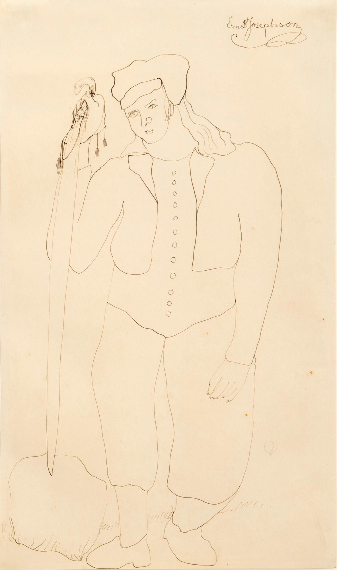 Ernst Josephson, Man with sword.