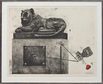 PÄR GUNNAR THELANDER, färgetsning, signerad och numrerad 42/50.