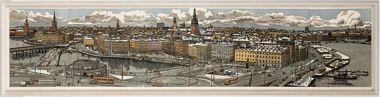 Svenolov Ehrén, Utsikt över Slussen.