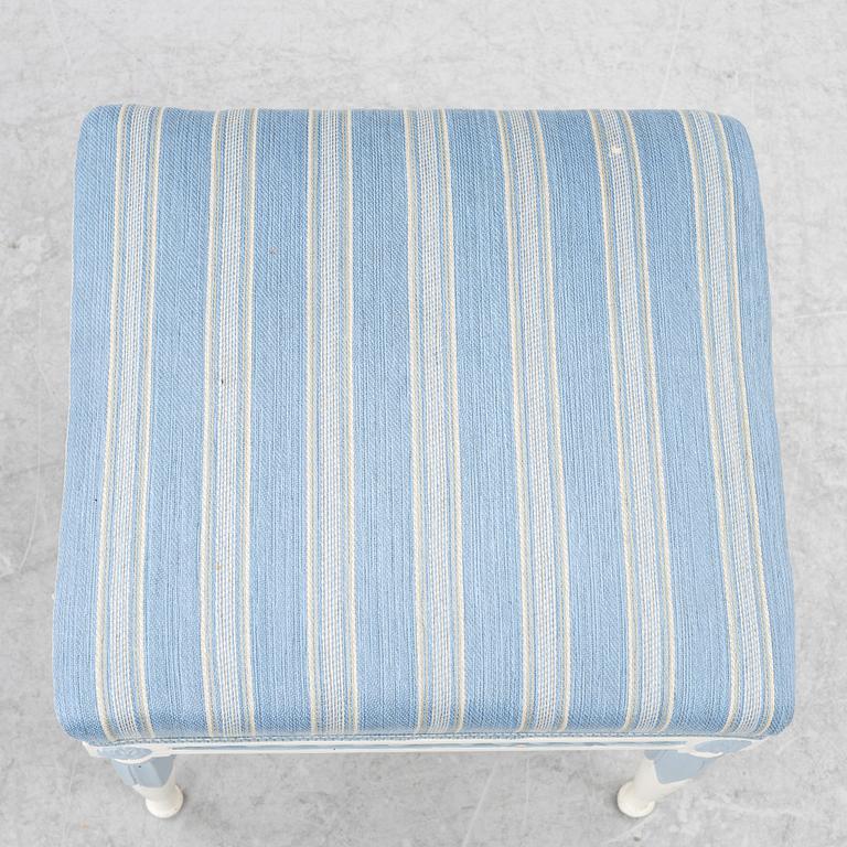 Stools, a pair, Gustavian style, 20th century.